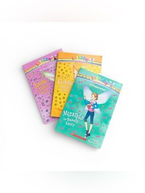 Rainbow Magic Fairy Books Set of 3 Jade, Goldie & Miranda Paperback Kids Books